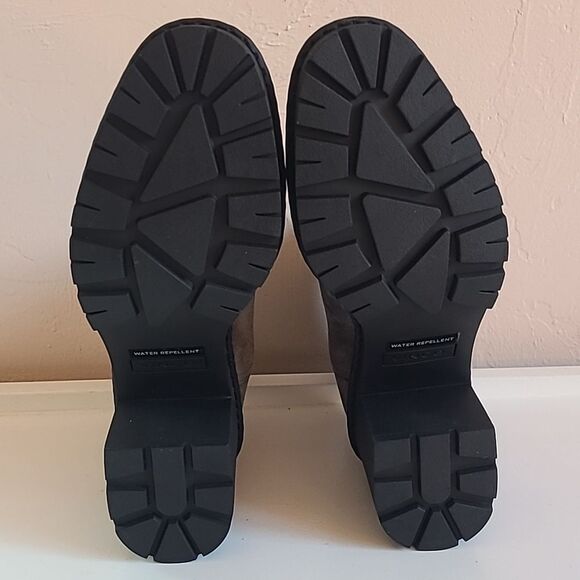 Vince Henderson Weatherproof Suede Chelsea Chunky Ankle Boot Gray Size 10 EU 40 - Picture 9 of 13